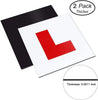 "Superior Magnetic Car L-Plates: Unbreakable, Weatherproof, and Gentle on Your Vehicle - 2 Pack"