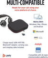 "Boost Your Productivity with the Ultimate Wireless Headset & Charge Stand - Enhanced Focus, Active Noise Canceling, and Seamless Connectivity for Extended Talk Time - Perfect for Microsoft Teams, Zoom, and More!"