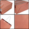 "Rose Gold Foil Gift Bags - 24 Pack with Twisted Handles - Perfect for Celebrations and Shopping"