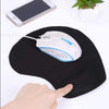 "Ultimate Comfort and Precision:  Black Anti-Slip Mouse Mat with Gel Foam Wrist Support - Enhance Your PC and Laptop Experience!"