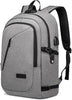 "Secure and Stylish Laptop Backpack with USB Charging Port - Perfect for Business Travel and College, Fits 15.6 Inch Laptop - Black"