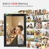 "Share Your Precious Memories with Ease: 10.1 Inch Wifi Digital Photo Frame with 32GB Memory, Touchscreen, and Frameo App - Perfect Gift Choice!"