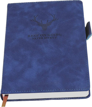 "Premium Hardcover A5 Ruled Notebook Journal - Perfect for Business, School, and Home - High-Quality Paper, Elegant Design, Blue Cover"