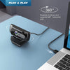 "1080P FHD Webcam with Privacy Cover and Mounts - Perfect for Video Conferencing on Desktops and Laptops!"
