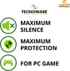 "Enhance Your Gaming Experience with Tecnoware EXA Plus 1500 UPS - Uninterruptible Power Supply for Ultimate Performance - Whisper-Quiet Operation - 8 IEC Outputs - Up to 30 Minutes of Autonomy - Power Your Gaming Setup with 1500 VA"