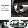 "Upgrade Your Driving Experience with Round Frameless Blind Spot Mirrors - 360° Rotation, Adjustable Sway, High Definition Convex Mirror - Ideal for Cars, SUVs, and Trucks - Set of 2"