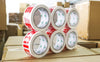" Fragile Secure and Sticky Packing Tape - 6 Rolls + 1 Dispenser - No Bubble, Heavy Duty Tape for Moving, Sealing Parcels, and Shipping - 45Mic x 48mm x 66m"
