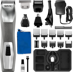 "Ultimate Male Grooming Set: Chromium 11-In-1 Multigroomer with Eyebrow Cutting, Beard Trimming, and Body Shaving Abilities - Perfect for Face Grooming and Stubble Trimming - Fully Washable for Easy Maintenance!"