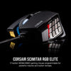 "Unleash Your Gaming Potential with the SCIMITAR RGB ELITE Wired MOBA/MMO Gaming Mouse - Dominate with 18,000 DPI, 17 Programmable Buttons, and Full Icue Compatibility - Perfect for PC, Mac, PS5, PS4, and Xbox - Sleek Black Design"