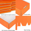 "Vibrant Orange Shipping Boxes - Pack of 50, Perfect for Mailing and Packing - Durable Corrugated Cardboard, 6X4X3 Inches"