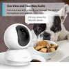 " Pan/Tilt Smart Security Camera: 360° Views, Alexa&Google Home Compatible, Crystal Clear 1080P, Night Vision, Baby Monitor, Easy Setup, Device Sharing - Perfect Indoor CCTV!"