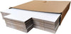 "Convenient and Versatile 50-Pack Cardboard Shipping Boxes - Perfect for Comics, Books, and Photos - Easy-Fold Design - Adjustable Height - White Color"