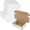 ", Pack of 26, 11X8X2 Inches White Corrugated Shipping Boxes - Perfect for Mailing, Packing, and Literature Mailer!"