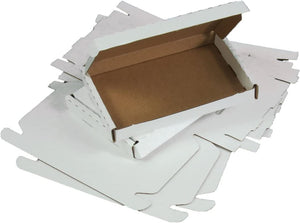 "Premium White Postal Boxes for Royal Mail - Pack of 100, Perfect for Large Letters -  C6 160 x 110 x 20mm"