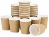 "Ultimate Deal: 500-Pack of Kraft 12Oz Ripple Disposable Coffee Cups - Perfect for Hot Drinks, Tea, and Coffee!"