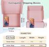 "MEBRUDY Pretty in Pink Shipping Boxes - Pack of 20, Perfect for Mailing, Packing, and Literature"