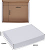 "Premium White Cardboard Shipping Boxes - 25 Pack of Durable and Versatile 13"X10"X2" Mailing Boxes"