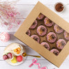 "Deluxe Cupcake Box Set - 20 Packs of Elegant Brown Cupcake Carriers with Windows and Inserts - Perfect for Showcasing and Transporting 12 Delicious Cupcakes, Muffins, or Pastries - Crafted with Food Grade Kraft Bakery Boxes"