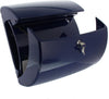 "Stylish Marine Blue Letter Box -  Kunststoff-Briefkasten Piano 886 MB - Convenient and Durable - 40 X 20 X 30 Cm"