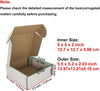 "50 Pack of Small White Corrugated Cardboard Postal Boxes for Shipping and Mailing - Perfect for Royal Mail Small Parcels!"