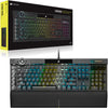 "Ultimate Gaming Keyboard: K100 RGB Optical-Mechanical with OPX Linear Switches, Elgato Stream Deck Integration, and Icue Compatibility - Perfect for PC, Mac, and Xbox Gaming - QWERTY UK Layout - Sleek Black Design!"