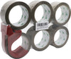 "Ultimate Strength and Security:  6 Rolls + 1 Dispenser No Bubble Brown Packing Tape - Perfect for Moving, Sealing Parcels, and Shipping - Heavy Duty, Secure, and Sticky - 45Mic X 48Mm X 66M"