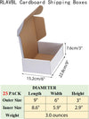 "Pack and Ship with Ease: Set of 25  9X6X3 Shipping Boxes - Durable White Corrugated Cardboard for Mailing and Business Needs"