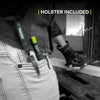 " Deep Hole Construction Pencil Set with Site Holster - Extendable 2B Pencil with Built-in Sharpener"