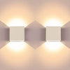 "Enhance Your Space with  Modern Wash Lights - Stylish Aluminum Indoor Lamps for a Warm and Inviting Atmosphere - Perfect for Living Room, Bedroom, and Hallway - 6W 3000K LED Wall Sconce - Compact Size: 3.9"×3.8"×2""