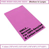 "Pretty in Pink: 40-Pack of Mixed Sizes Postage Bags for Clothes - Convenient Self-Seal Shipping Bags for Stylish Packaging and Secure Delivery"