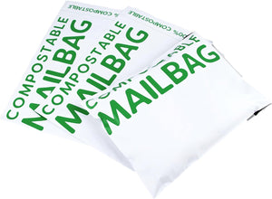 "10-Pack of Large, Eco-Friendly, Self-Seal Biodegradable Mail Bags - Perfect for Mailing, Composting, and Saving the Environment!"