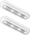" Touch Closet Light - Convenient Cordless LED Night Light with Touch Sensor, Stick-On Anywhere, Rotatable Light Panel - Perfect for Closets, Stairs, and More! (2 Pack, White, Battery Operated)"