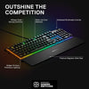 "Upgrade Your Gaming Setup with the Apex 3 RGB Gaming Keyboard - Mesmerizing 10-Zone RGB Lighting, Luxurious Magnetic Wrist Rest, and Stylish Black Design - American QWERTY Layout"