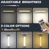 "Enhanced  Motion Sensor Light: Wireless, Dimmable, and Rechargeable - Perfect for Wardrobes and Cabinets - Set of 3"