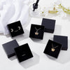 "Deluxe Black Cardboard Jewelry Boxes - Perfect for Gifting and Storage of Bracelets, Necklaces, and More!"