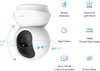 " Pan/Tilt Smart Security Camera: 360° Views, Alexa&Google Home Compatible, Crystal Clear 1080P, Night Vision, Baby Monitor, Easy Setup, Device Sharing - Perfect Indoor CCTV!"