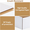 "Pack and Ship with Ease: Set of 25  9X6X3 Shipping Boxes - Durable White Corrugated Cardboard for Mailing and Business Needs"
