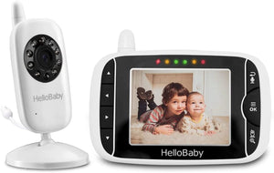 "Stay Connected and Worry-Free with our Wireless Video Baby Monitor - Crystal Clear Night Vision, Temperature Monitoring, and 2-Way Talkback System - Includes UK Interface Plug!"