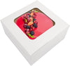 "Deluxe Set of 32 Moretoes Cake Boxes - Perfectly Sized 10 Inch White Bakery Boxes with Window for Exquisite Cakes, Cookies, Cupcakes, and Pies!"