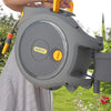 " Auto Reel Wall-Mounted 40M: Hassle-Free Installation, Child-Safe, Effortless Rewinding, Complete with Nozzle, Fittings,  Hose, and Accessories - Includes 5 Year Guarantee!"