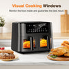 "9L XL Dual Air Fryer: 2 Drawers, 9-In-1 Cooking Presets, Touch Screen, Healthy Oil-Free Cooking & Smart Finish"