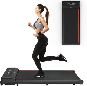 "Stay Active and Fit with the Ultra Slim Under Desk Treadmill - Perfect for Home Office Workouts and Remote Control Convenience!"