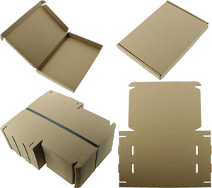 "Pack of 50 Durable and Spacious C4 A4 PIP Boxes for Secure Shipping and Mailing - Large Size: 335x230x23mm"