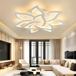 "Modern LED Ceiling Light with Remote Control - Adjustable Color, Dimmable, and Stylish - Perfect for Living Room, Bedroom, or Any Space - 10 Heads, 85cm Diameter"