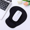 "Ultimate Comfort and Precision:  Black Anti-Slip Mouse Mat with Gel Foam Wrist Support - Enhance Your PC and Laptop Experience!"