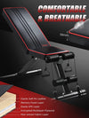 "Revamp Your Home Gym with the Ultimate Adjustable Weight Bench - Maximize Your Fitness Routine with the Compact and Adaptable Foldable Incline/Decline Bench Press!"