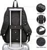 "Secure and Stylish Laptop Backpack with USB Charging Port - Perfect for Business Travel and College, Fits 15.6 Inch Laptop - Black"