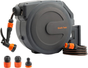 "Experience Ultimate Convenience with the  Retractable Hose Reel - Wall Mounted, 30+2M Garden Hose Pipe, Complete with 180° Pivot, 7 in 1 Spray Nozzle, and Lead Hose!"