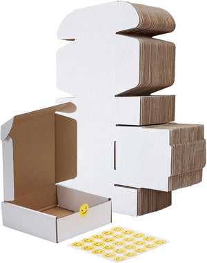 "Efficient and Versatile: Set of 25 RLAVBL Small Shipping Boxes - Perfect for Packing, Mailing, and Business Needs!"
