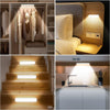 "Enhanced  Motion Sensor Light: Wireless, Dimmable, and Rechargeable - Perfect for Wardrobes and Cabinets - Set of 3"